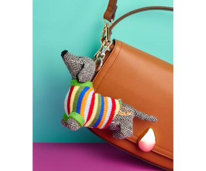 Tweed Sausage dog bag charm lifestyle website